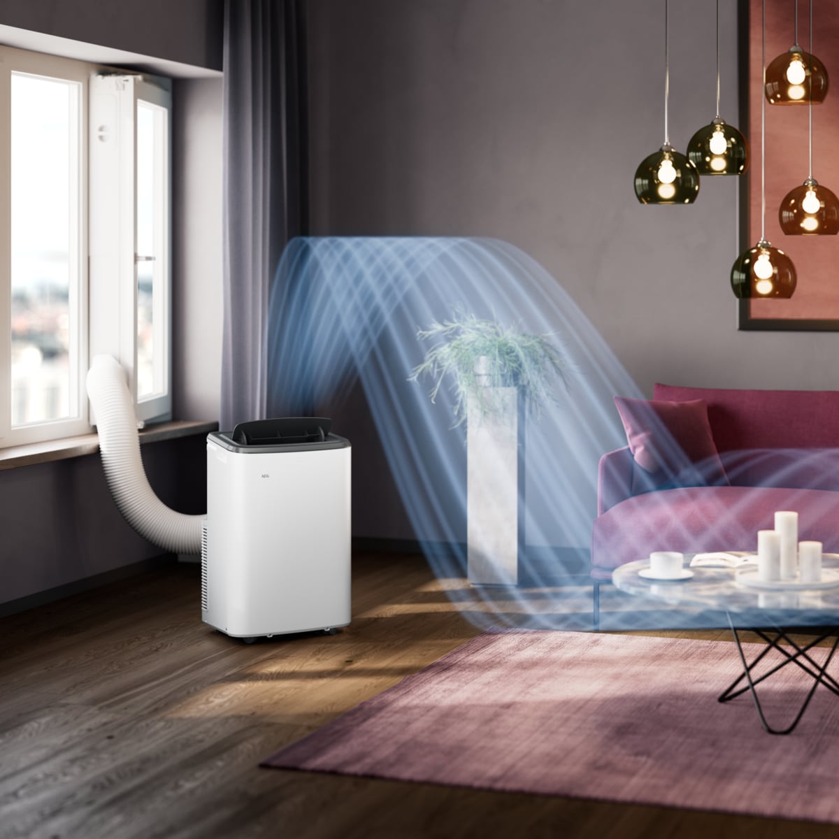 AEG - Flyttbar air conditioner - AXP26U339CW