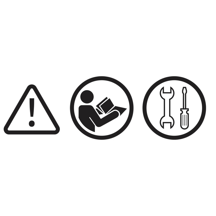 Les servicemanualen før installering
