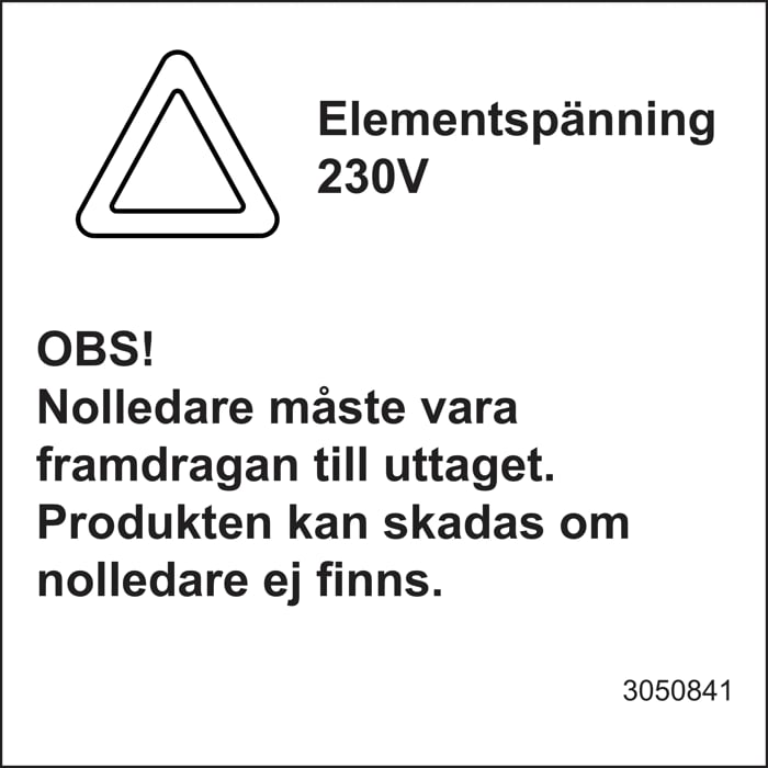 OBS! Støpsel til platetopp må koblet på ovnen!
Sjekk at alle kokesoner fungerer etter installering!